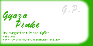 gyozo pinke business card