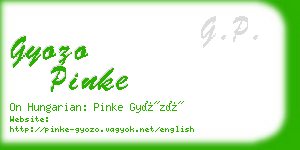 gyozo pinke business card